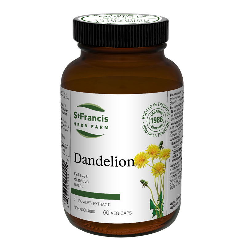 Dandelion Capsules by St Francis Herb Farm