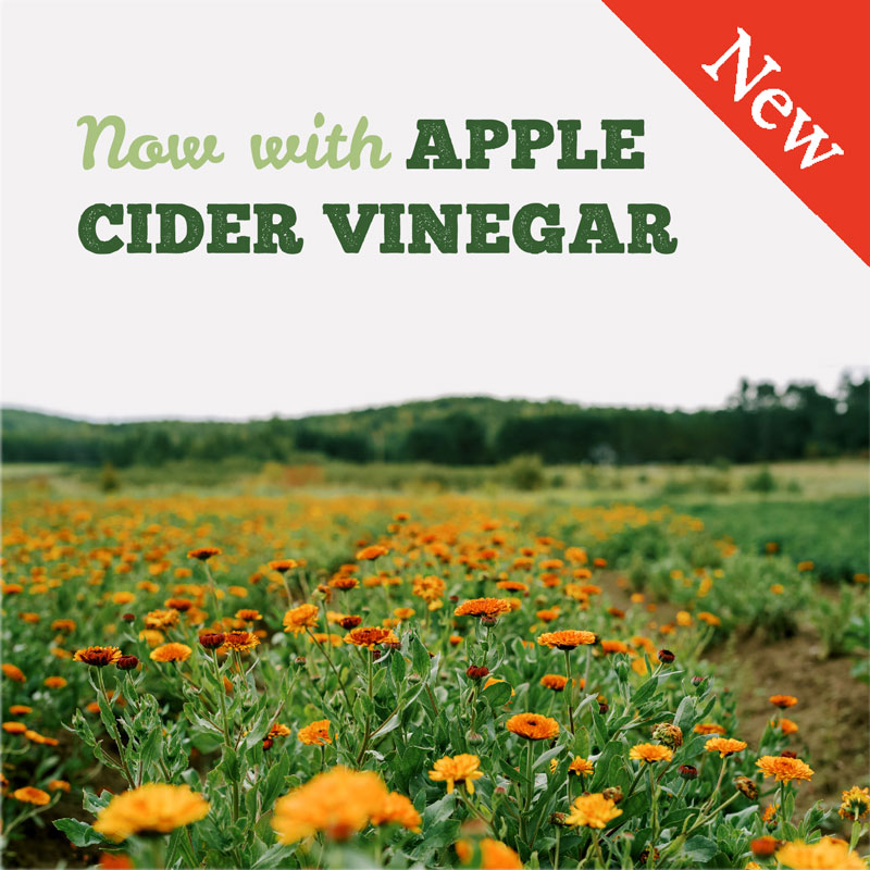 New: Now with Apple Cider Vinegar