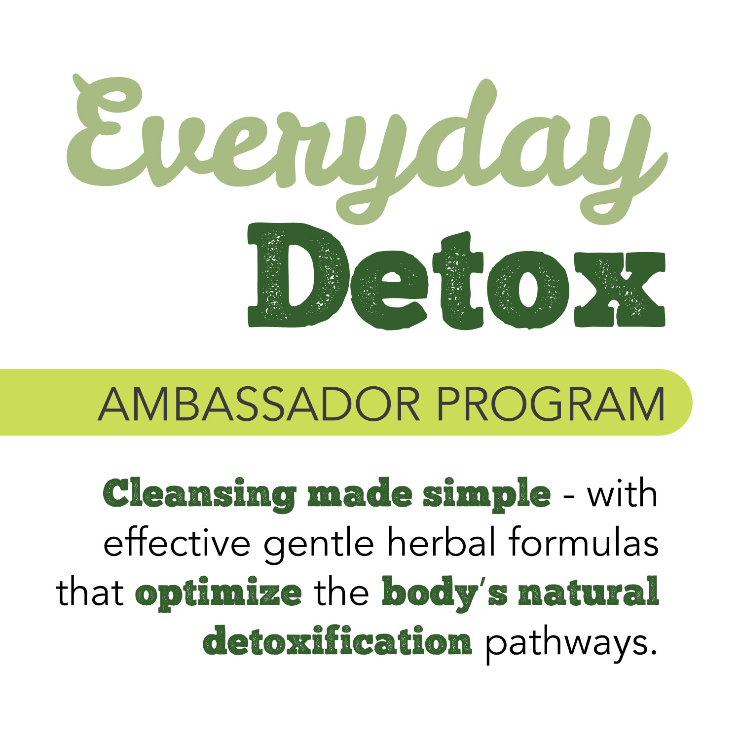 Everyday Detox Ambassador Program