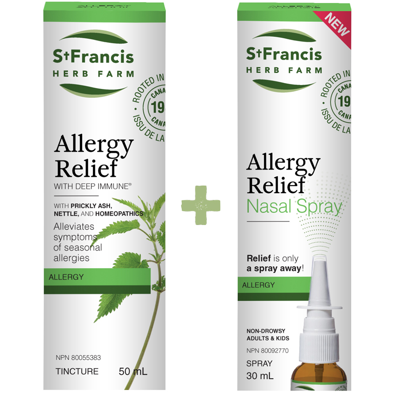 Allergy Relief with Deep Immune + Allergy Relief Nasal Spray